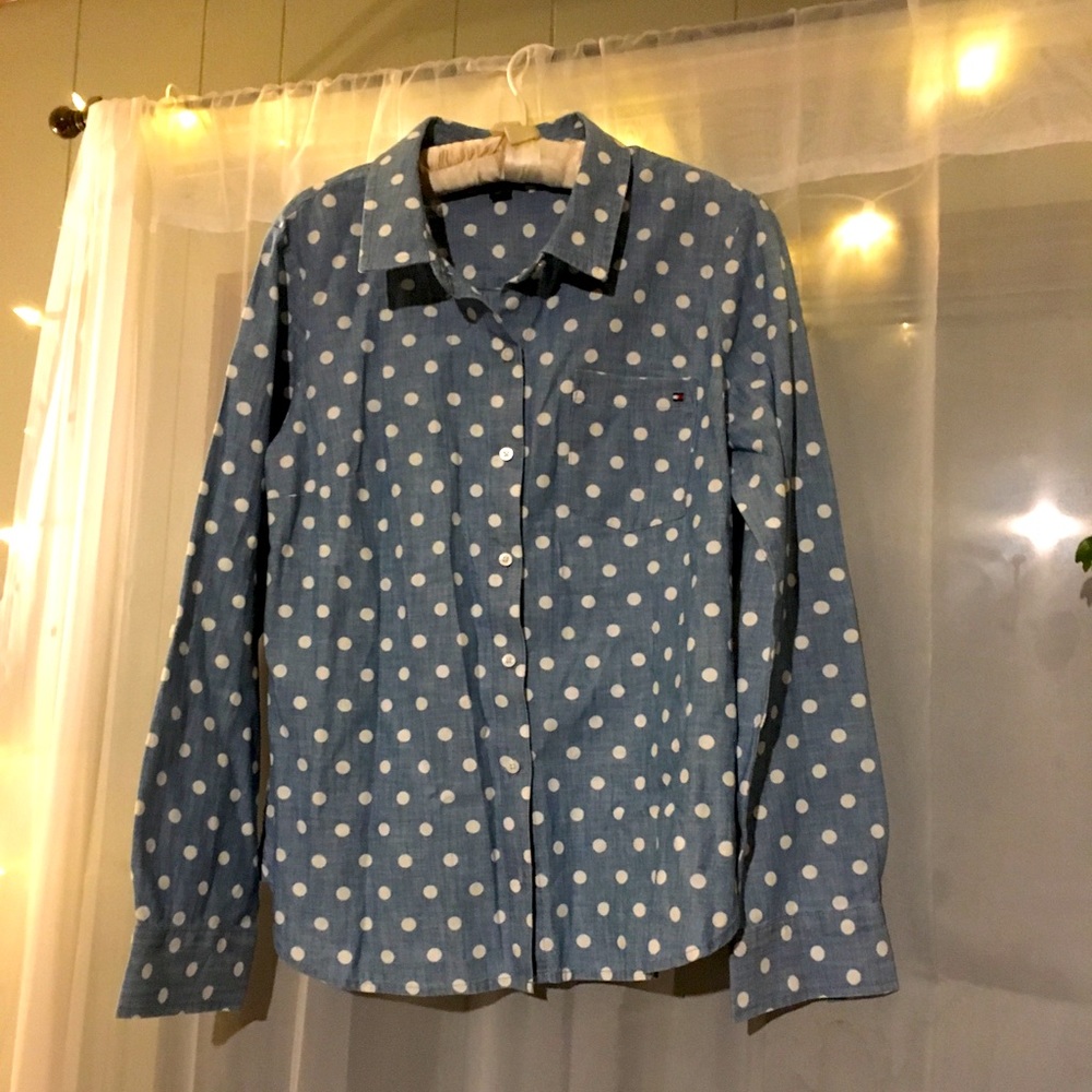Polka-Dot Tommy Hilfiger Button Up